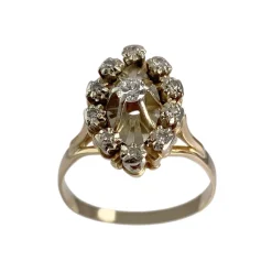 Bague d'occasion 2 ors 750 diamants