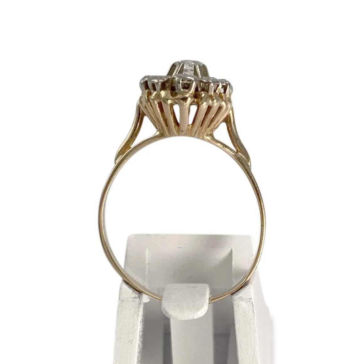 Bague d'occasion 2 ors 750 diamants