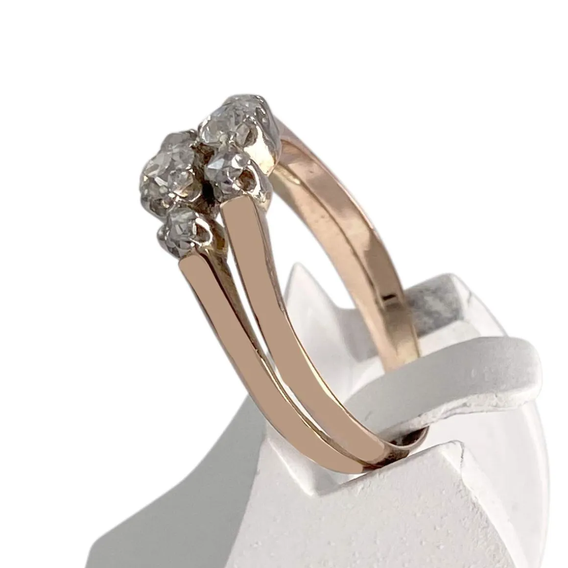 Bague d'occasion 2 ors 750 diamants