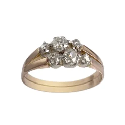 Bague d'occasion 2 ors 750 diamants