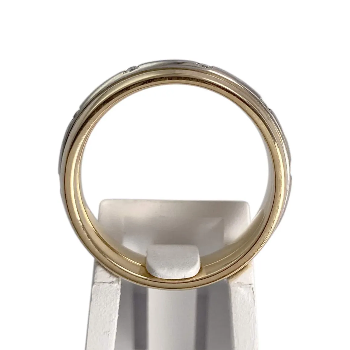 Bague d'occasion 2 ors 750 diamants