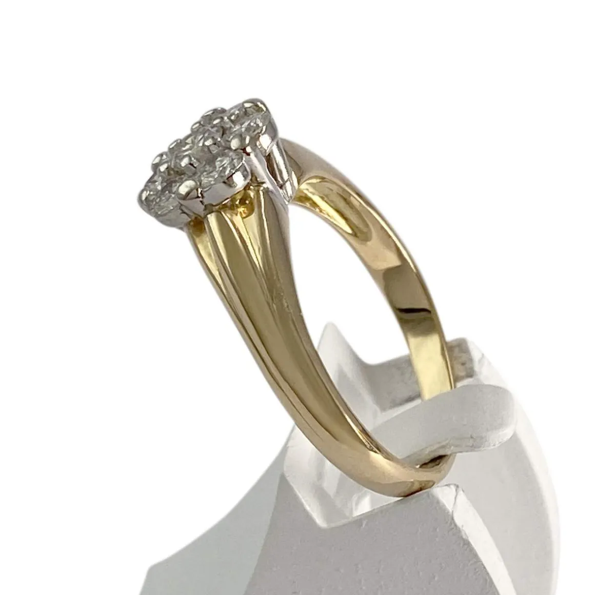 Bague d'occasion 2 ors 750 diamants