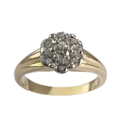 Bague d'occasion 2 ors 750 diamants