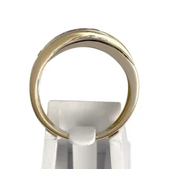 Bague d'occasion 2 ors 750 diamants rubis