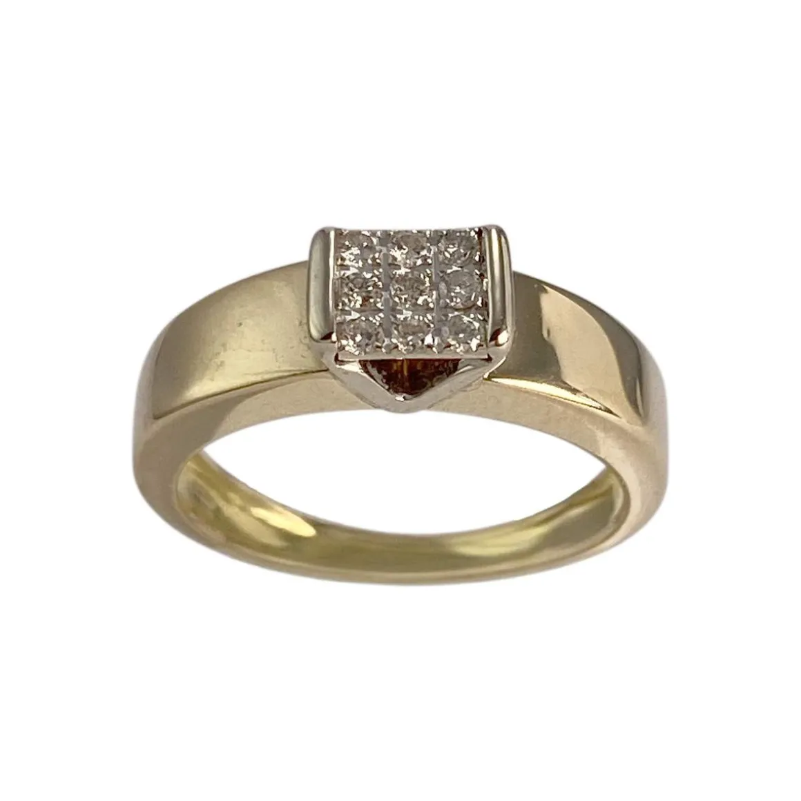 Bague d'occasion 2 ors 750 diamants
