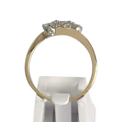 Bague d'occasion 2 ors 750 diamants