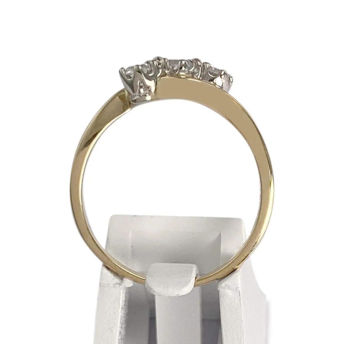 Bague d'occasion 2 ors 750 diamants