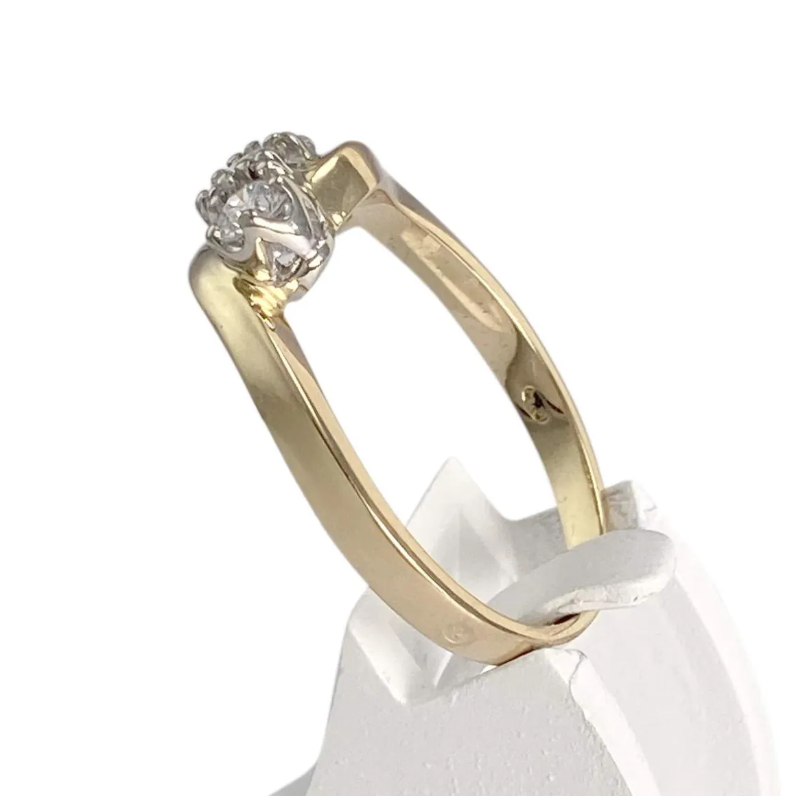 Bague d'occasion 2 ors 750 diamants
