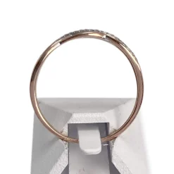 Bague d'occasion 2 ors 375 rose/blanc diamants