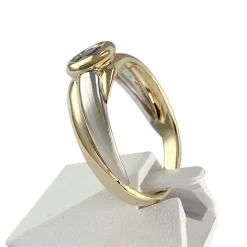 Bague d'occasion 2 ors 750 saphir