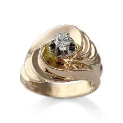 Bague d'occasion 2 ors 750 zirconia
