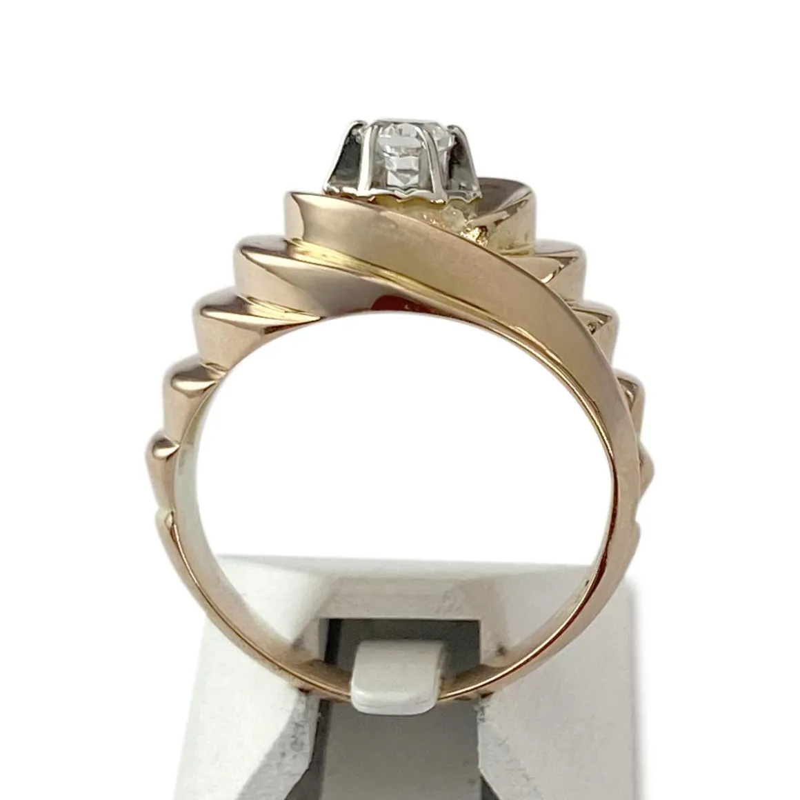 Bague d'occasion 2 ors 750 zirconia