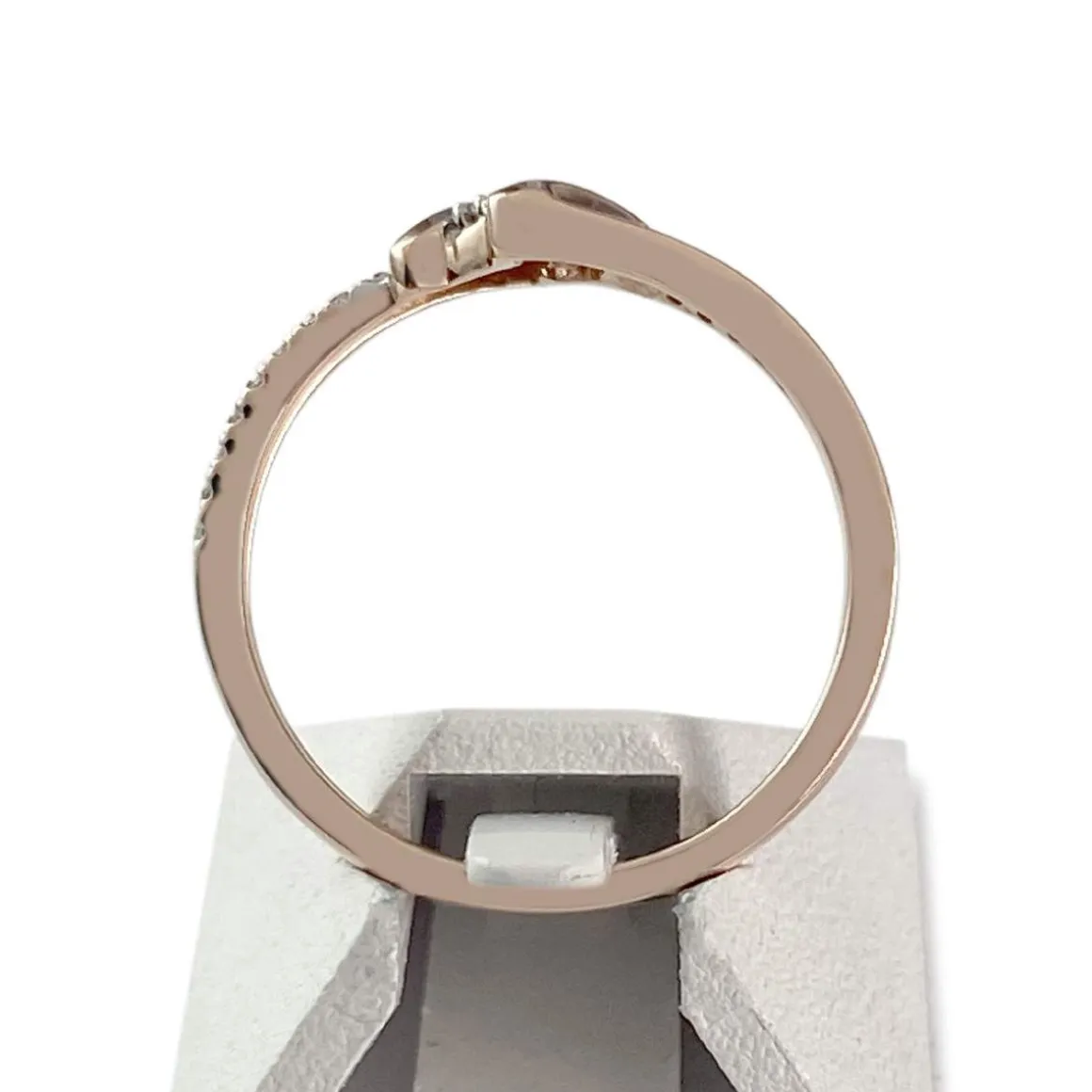 Bague d'occasion or 375 2 tons diamants