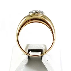 Bague d'occasion or 750 2 tons diamants