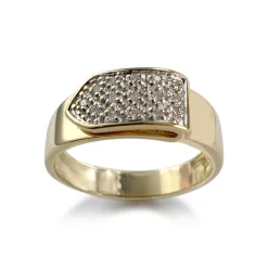 Bague d'occasion or 750 2 tons diamants
