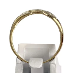 Bague d'occasion or 750 2 tons diamants