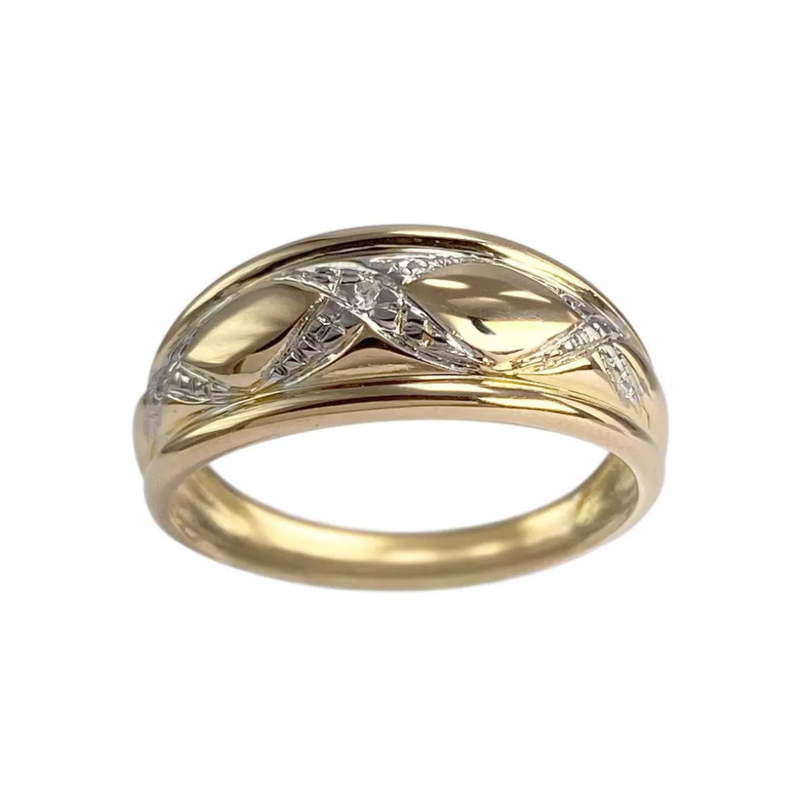 Bague d'occasion or 750 2 tons diamant