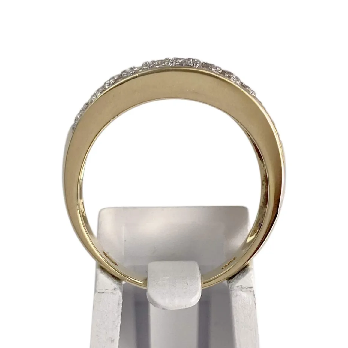 Bague d'occasion or 750 2 tons diamants