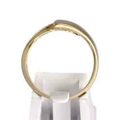 Bague d'occasion or 750 2 tons diamants