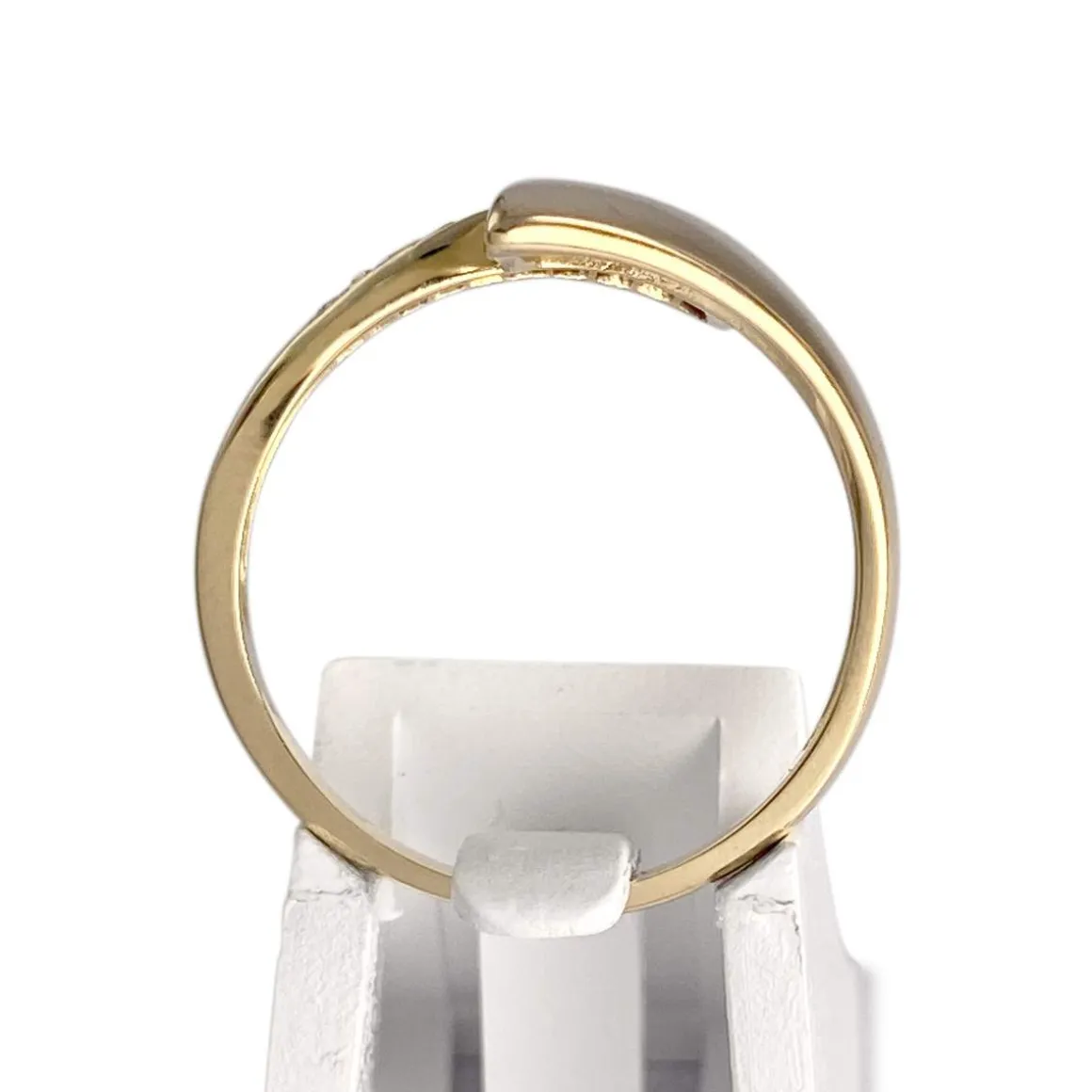 Bague d'occasion or 750 2 tons diamants