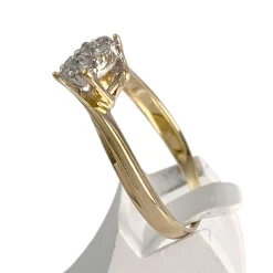 Bague d'occasion or 750 2 tons diamants