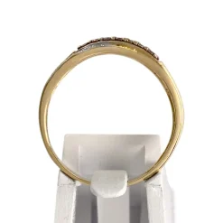 Bague d'occasion or 750 2 tons diamants