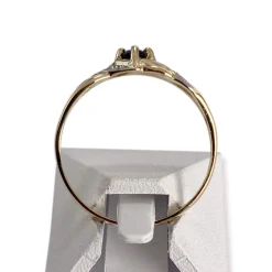 Bague d'occasion or 750 2 tons diamants saphir
