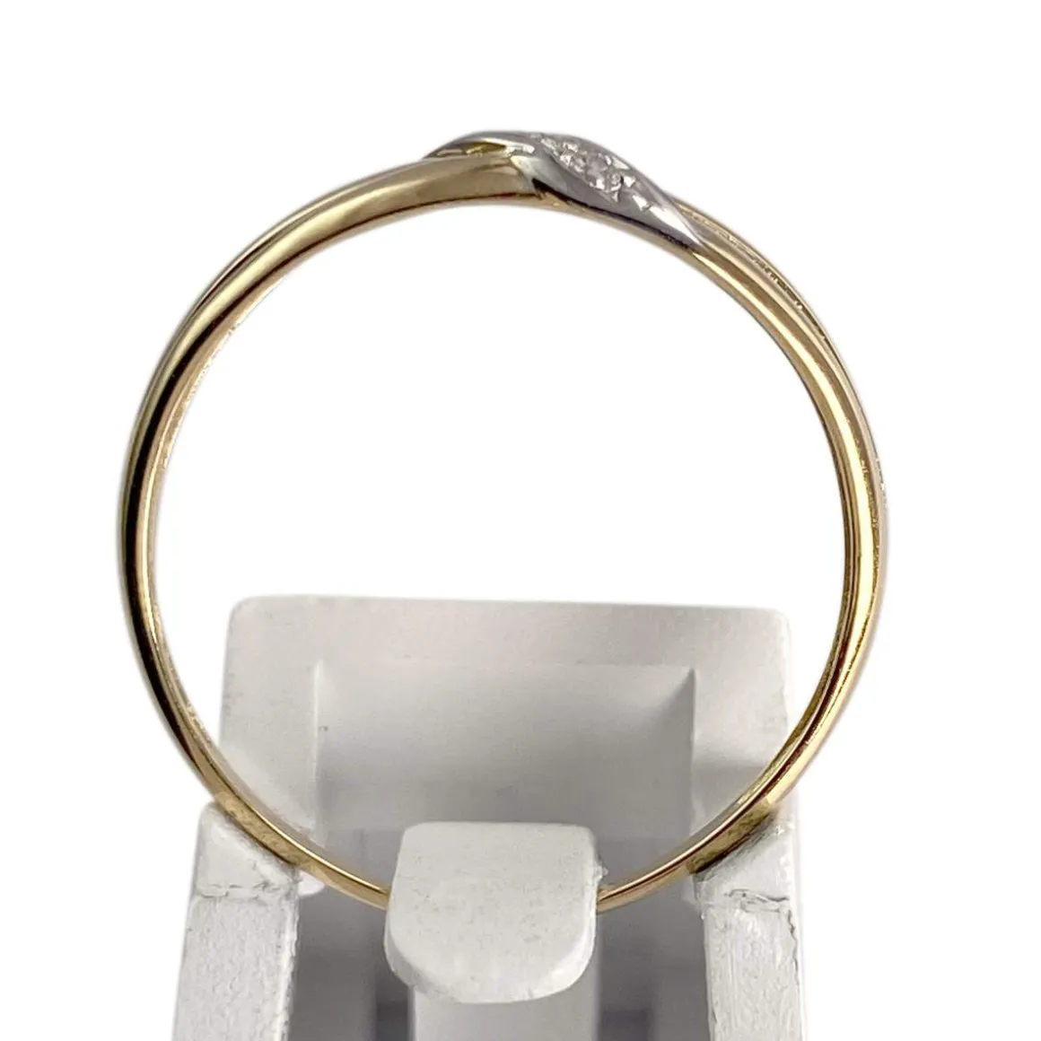 Bague d'occasion or 2 tons 750 diamant