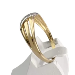 Bague d'occasion or 2 tons 750 diamant