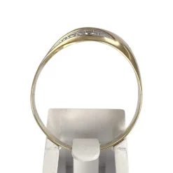 Bague d'occasion or 750 2 tons diamants