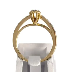 Bague d'occasion  or 2 tons 750 diamants
