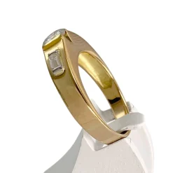 Bague d'occasion or 750 2 tons diamants
