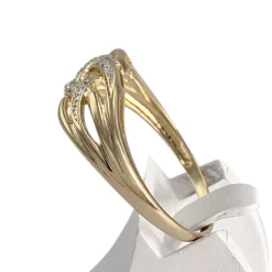 Bague d'occasion or 750 2 tons diamant