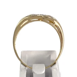 Bague d'occasion or 750 2 tons diamant