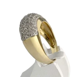 Bague d'occasion or 750 2 tons diamants