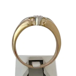 Bague d'occasion  or 750 2 tons diamant