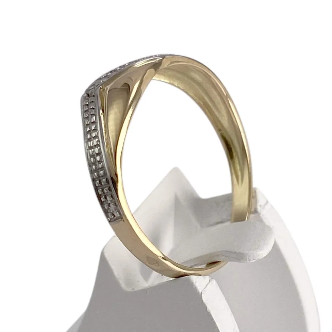 Bague d'occasion or 750 2 tons diamant