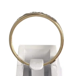 Bague d'occasion  or 750 2 tons émeraudes