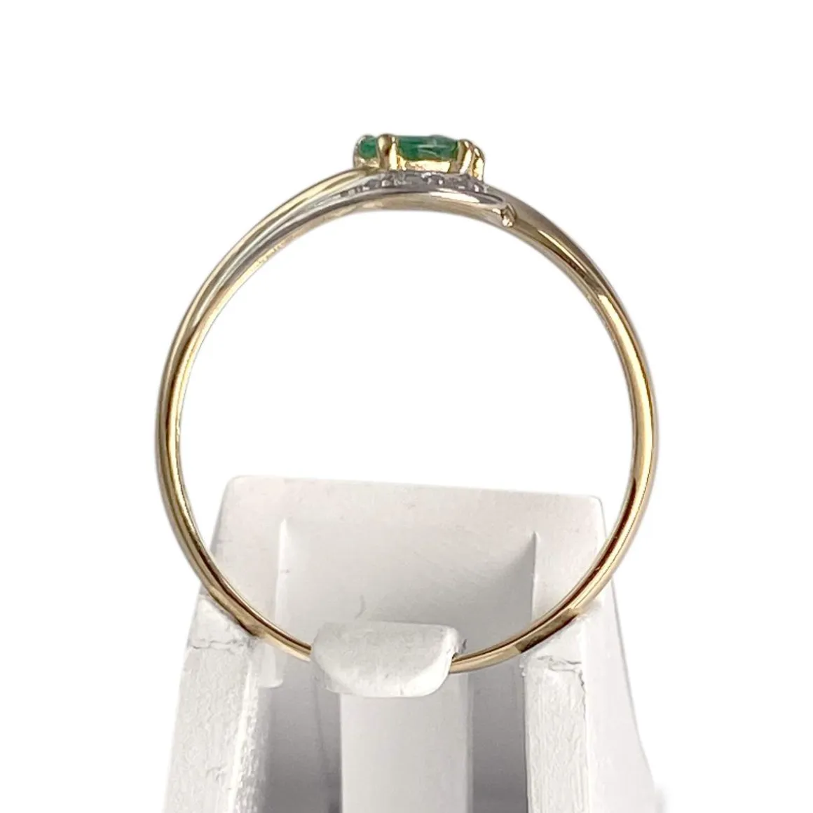 Bague d'occasion or 750 2 tons émeraudes