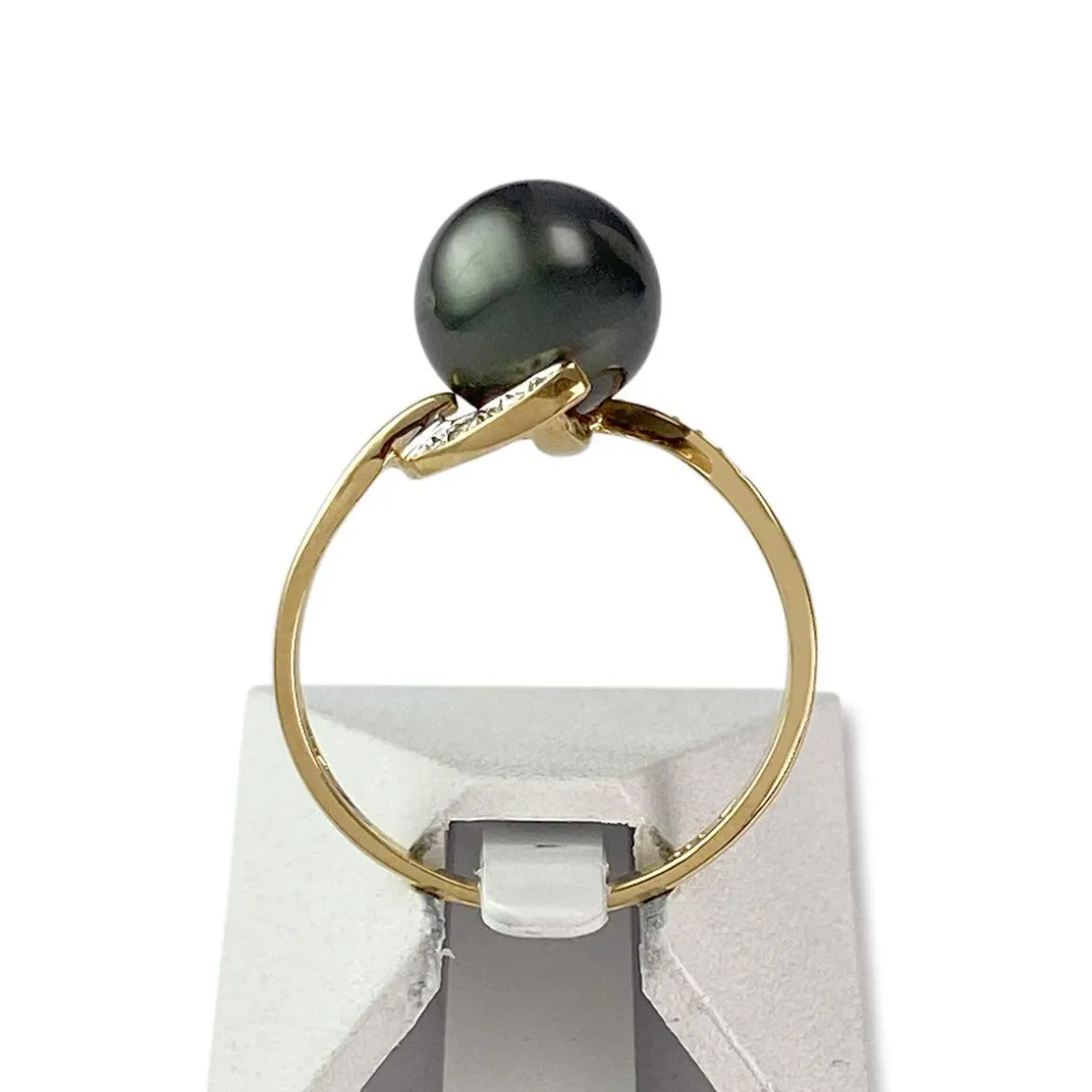 Bague d'occasion or 750 2 tons perle de tahiti
