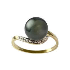 Bague d'occasion or 750 2 tons perle de tahiti