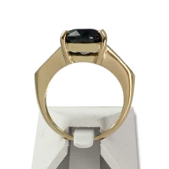 Bague d'occasion or 750 2 tons saphir diamant