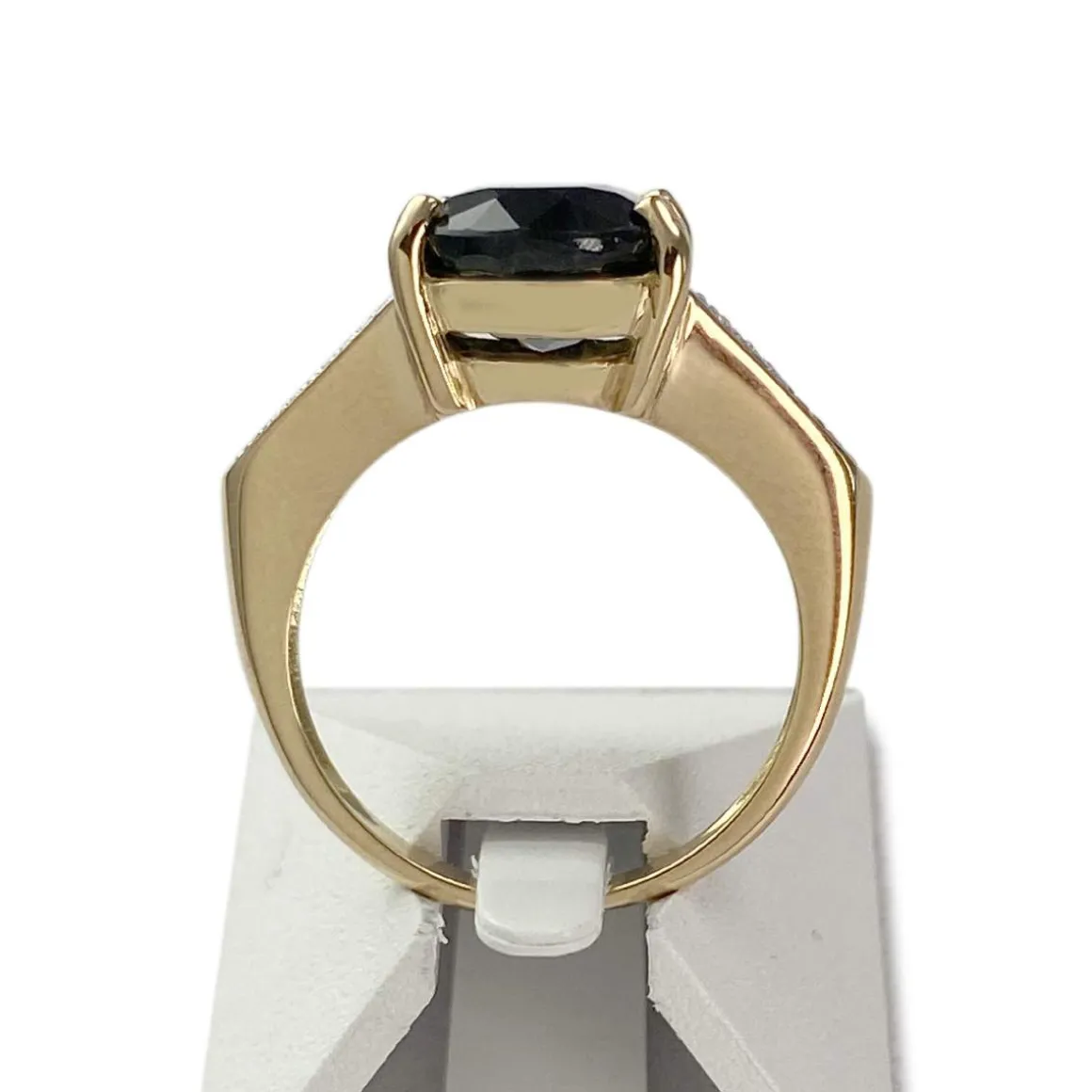 Bague d'occasion or 750 2 tons saphir diamant