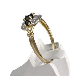 Bague d'occasion or 750 2 tons saphirs