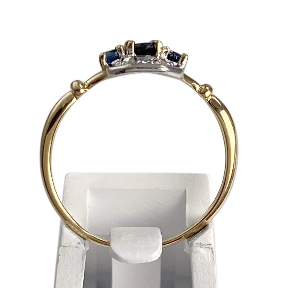 Bague d'occasion or 750 2 tons saphirs