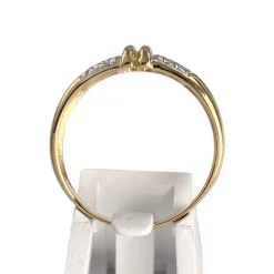 Bague d'occasion or 750 2 tons saphirs