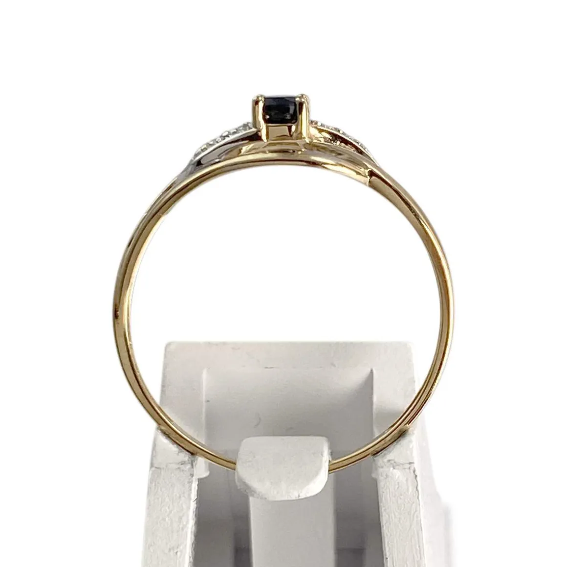 Bague d'occasion or 750 2 tons saphir