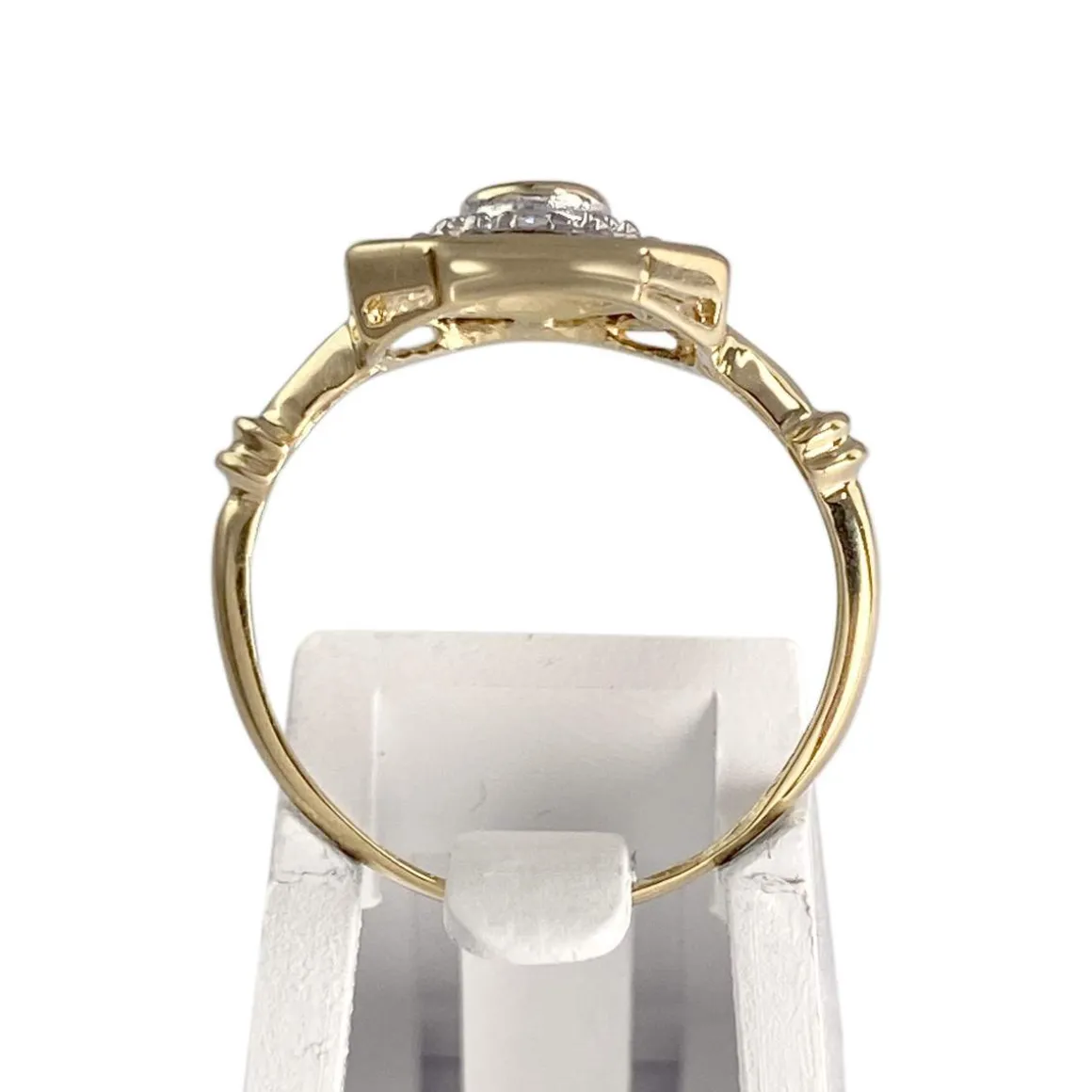 Bague d'occasion or 750 2 tons saphir saphirs diamants
