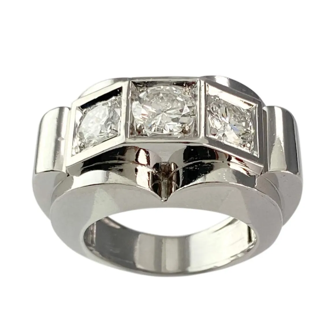 Bague d'occasion platine 950 diamants