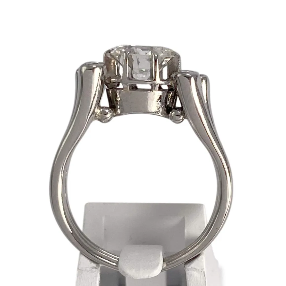 Bague d'occasion platine gris diamant